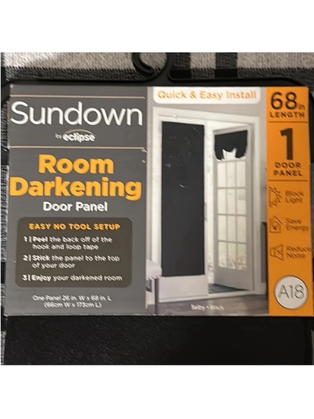 Sundown by Eclipse-(2)Room Darkening Door Panels- 68